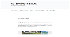 Desktop Screenshot of cottonmouthsnake.org