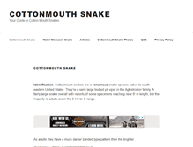 Tablet Screenshot of cottonmouthsnake.org